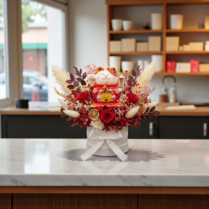 Prosperous Journey - Grand Opening Flower Bouquet - Opening Flower Delivery - Preserved Flower for Shop Opening - Flower Delivery Singapore - Well Live Florist