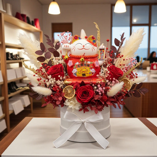 Prosperous Journey - Grand Opening Flower Bouquet - Opening Flower Delivery - Preserved Flower for Shop Opening - Flower Delivery Singapore - Well Live Florist