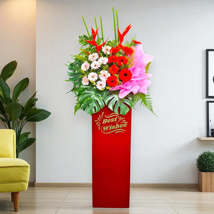 Prosperously - Grand Opening Flower Stand - Opening Flower Delivery - Flower Delivery Singapore - Well Live Florist