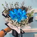 Red Passion - Fresh Blue Roses Bouquet - Hand Bouquet - Free Same Day Flower Delivery - Well Live Florist