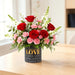 Rose Carnation Harmony - Fresh Flower Arrangement in Box - Flower Delivery Singapore - Well Live Florist