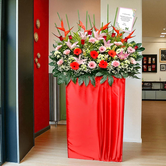 Spring To Summer - Grand Opening Flower Stand - Opening Flower Delivery - Flower Delivery Singapore - Well Live Florist