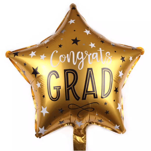 Congrats Grads - Graduation Helium Balloon - Add On Item - Well Live Florist