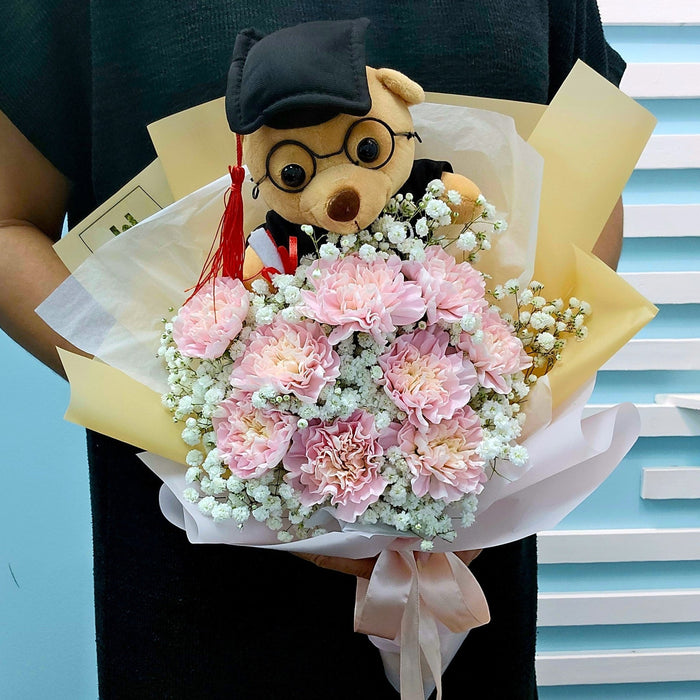 Successful Moments - Graduation Hand Bouquet - Graduation Flower Bouquet - Flower Delivery Singapore - Well Live Florist