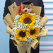 Sunshine Surprise - Graduation Hand Bouquet - Graduation Flower Bouquet - Flower Delivery Singapore - Well Live Florist