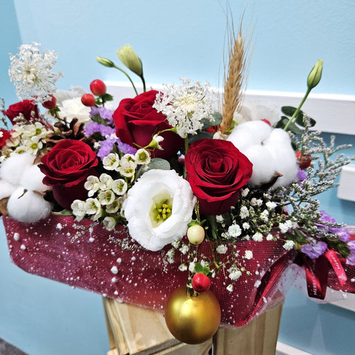 Sweet Treat Arrangement - Christmas Flower - Fresh Flower - Table Arrangement - Free Same Day Delivery - Well Live Florist