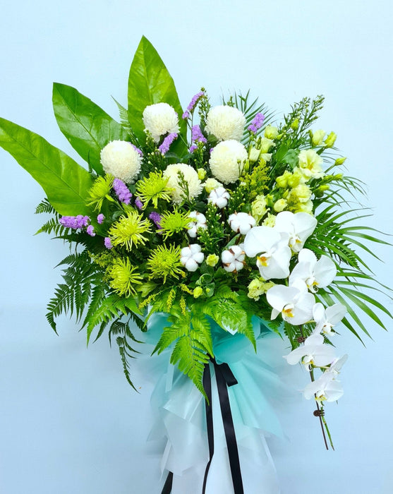 Condolence flower stand - Condolence flower - Flower Delivery Singapore -Well live Florist