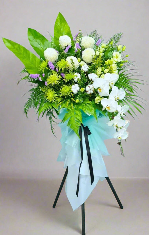 Condolence flower stand - Condolence flower - Flower Delivery Singapore -Well live Florist