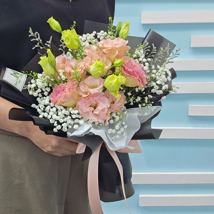 Upbeat - Eustoma Flower Bouquet - Birthday Flower - Flower Delivery Singapore - Well Live Florist