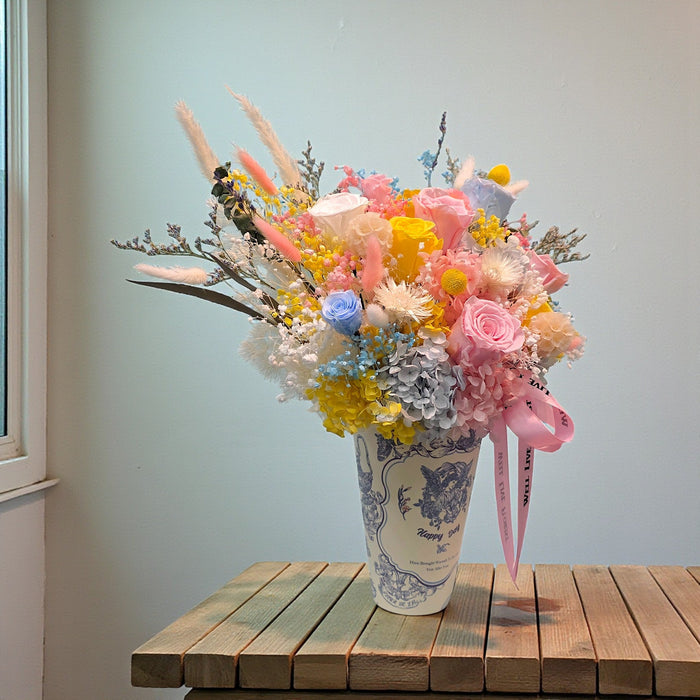 VD Desert Sky - Preserved Flower Arrangement - Valentines Day Flower - Flower Delivery Singapore - Well Live Florist