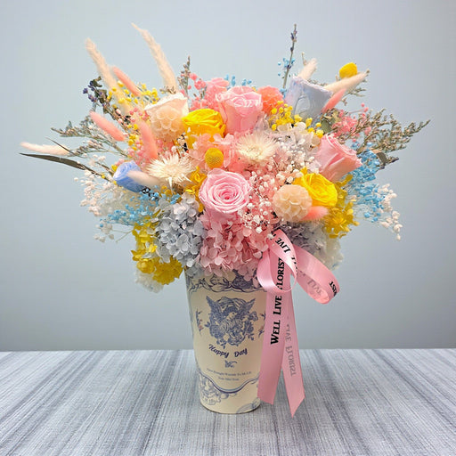 VD Desert Sky - Preserved Flower Arrangement - Valentines Day Flower - Flower Delivery Singapore - Well Live Florist