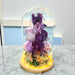 Eternal Lilac - Preserved Rose - Flower In Dome - Flower Delivery Singapore - Well Live Florist