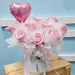 VD Romantic Retreat - Valentines Day Flower - Preserved Flower Box - Preserved Pink Rose - Free Same Day Delivery - Well Live Florist