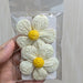 Weave White Flower Earrings - Add on to your flower bouquet - Well Live Florist Singapore