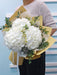 White Wonders - Fresh Flower hand Bouquet - Hydrangea - Daisy - Free Same Day Delivery - Well Live Florist