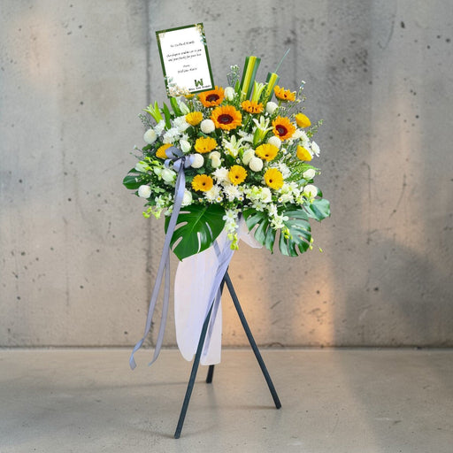 With Fondest Memories - Condolences Flower Stand - Sympathy Flower - Flower Delivery Singapore - Well Live Florist