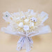 Beauty Of White - Preserved Flower Bouquet - Preserved White Rose - Hand Bouquet - Flower Bouquet - Flower Delivery Singapore - Well Live Florist