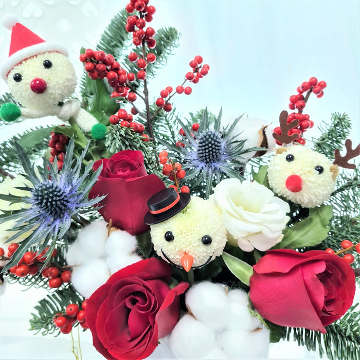 Christmas Whimsy - Christmas Flower Arrangement - Flower Delivery Singapore - Well Live Florist