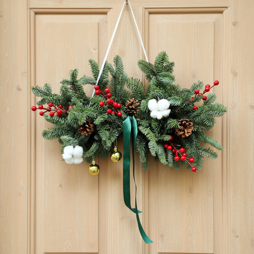 Festive Flourish - Christmas Wreath - Christmas Flower Delivery Singapore - Well Live Florist
