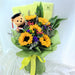 Graduation Surprise sunflower bouquet with graduation bear - Singapore