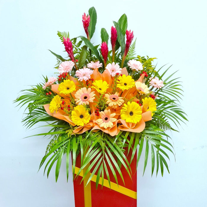 Heartfelt Congrats - Grand Opening Flower Stand - Opening Flower Delivery - Flower Delivery Singapore - Well Live Florist