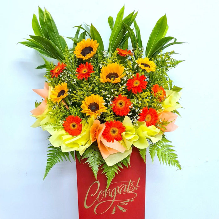 Infinite Fortune - Grand Opening Flower Stand - Opening Flower Delivery - Congrats Flower Stand Singapore - Flower Delivery Singapore - Well Live Florist