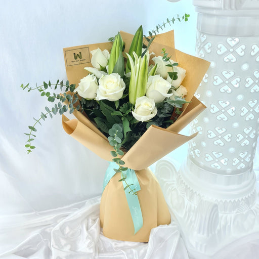 Lillian - Rose and Lily Bouquet - Flower Delivery Singapore - Well Live Florist