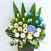 Peacefully - Condolences Flower Stand - Sympathy Flower - Flower Delivery Singapore - Well Live Florist