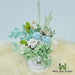 Phoebe - Preserved Flower Box Arrangement - Green Color Theme - Flower Box - Flower Delivery Singapore - Well Live Florist