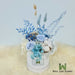 Phoebe - Preserved Flower Box Arrangement - Blue Color Theme - Flower Box - Flower Delivery Singapore - Well Live Florist