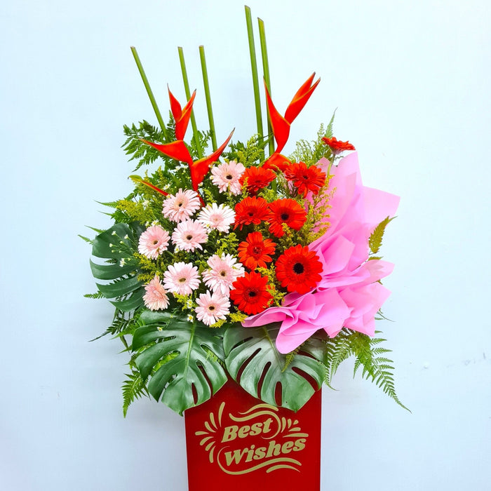 Prosperously - Grand Opening Flower Stand - Opening Flower Delivery - Flower Delivery Singapore - Well Live Florist