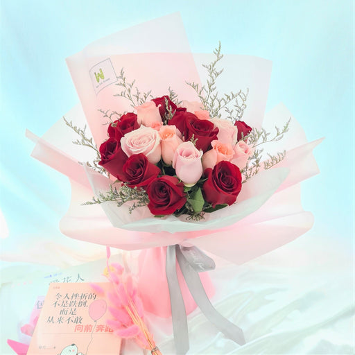 You're Precious - Roses Bouquet - Fresh Red and Pink Rose - Flower Delivery Singapore - Well Live Florist