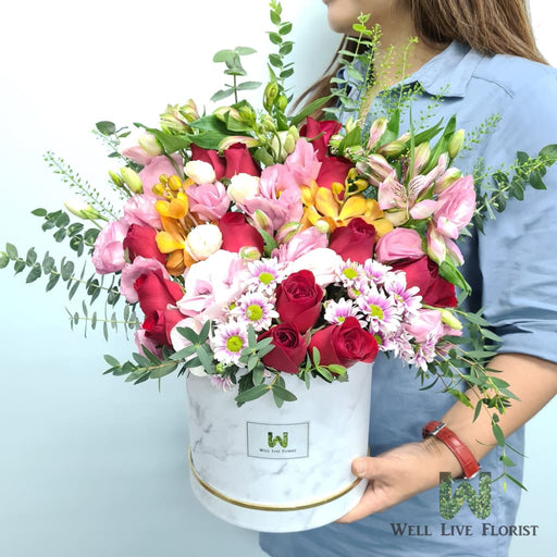 Flower Box - Bloom Box - Rose - Hydrangea - Orchid - Well Live Florist - Flower Delivery Singapore - Florist Singapore - Flower Bouquet