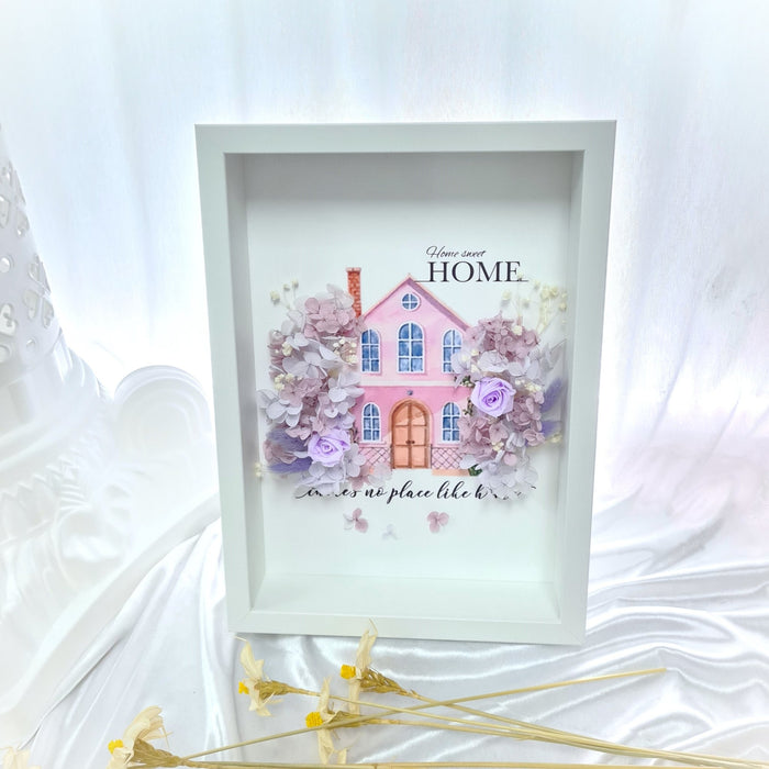 Home Happiness - Floral artwork - Preserved Flower - Housewarming Gift - Flower Delivery Singapore - Well Live Florist