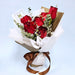 Blushing Beauty - Red Rose Hand Bouquet - flower bouquet - flower delivery Singapore - Well Live Florist