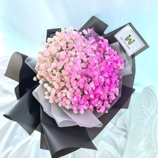 Crazy For You - Baby's Breath Hand Bouquet - Flower Bouquet - Flower Delivery Singapore - Well Live Florist
