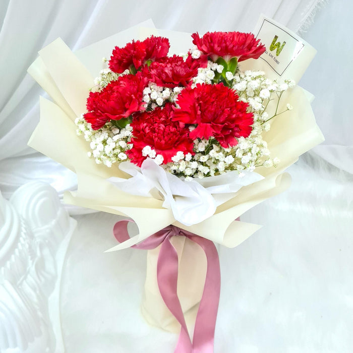 Hand bouquet, Carnation Bouquet, flower bouquet