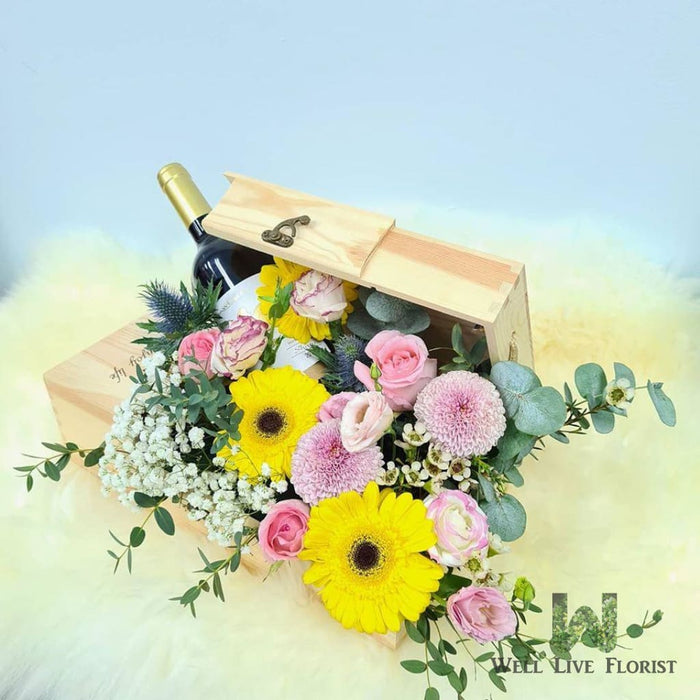 Ensley - Gift & Hamper - Baby's Breath - Eustoma - Gerbera - Roses - Well Live Florist