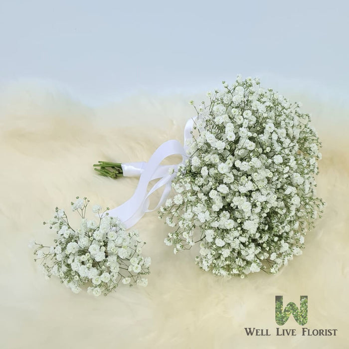 Baby's Breath Bridal Hand Bouquet