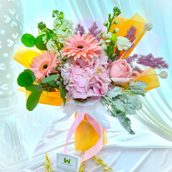 Hand bouquet, hydrangea bouquet