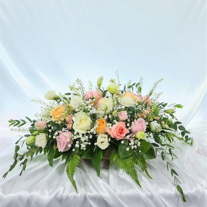 Following Love - wedding - Baby's Breath - Eustoma - Roses - Well Live Florist