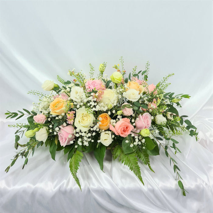 Following Love - wedding - Baby's Breath - Eustoma - Roses - Well Live Florist