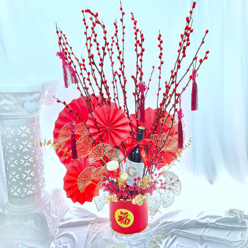 Cny flower, chinese new year flower, cny hamper, pussy willow