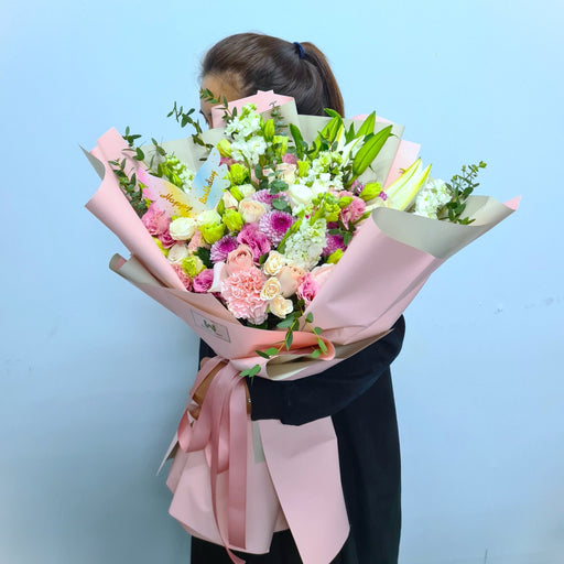Bright Summer - Hand Bouquet - Flower Bouquet - Flower Delivery Singapore - Well Live Florist