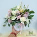 Fresh Cut Roses, Brunia, Pom Pom, Alstroemeria , Liliy, Filler Flower and Foliage