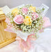 Lilith - Hand Bouquet - Baby's Breath - Champagne Roses - Hand Bouquet - Well Live Florist