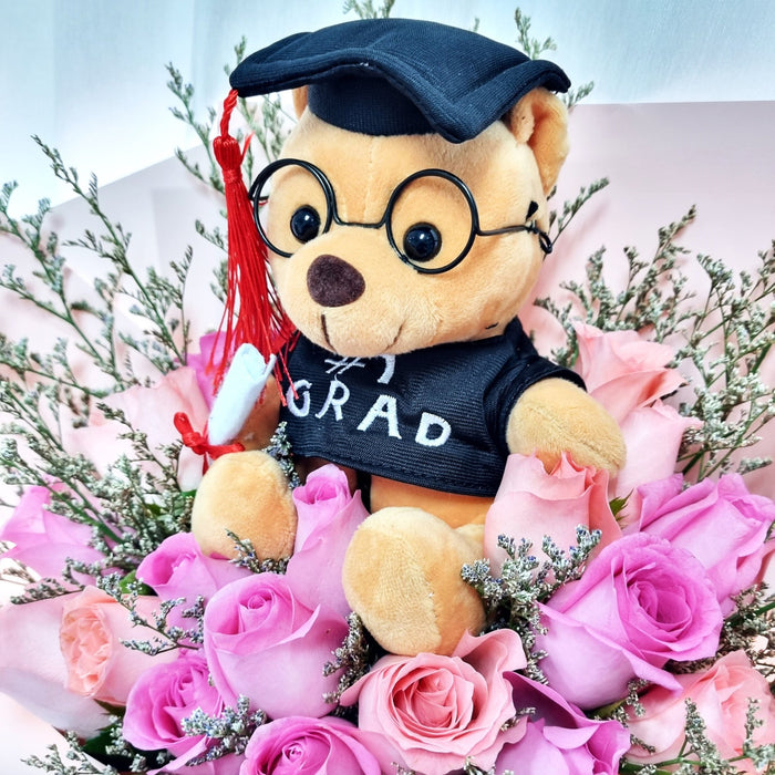 Graduation bouquet, rose graduation bouquet, graduation flower
