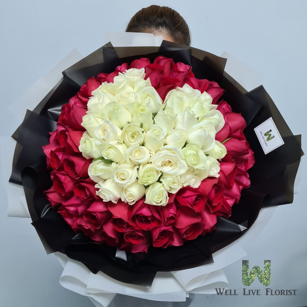 Affordable 99 Rose Bouquets in Singapore | Well Live Florist