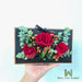 Flower Box of 03 Fresh Cut Roses and Foliage 
