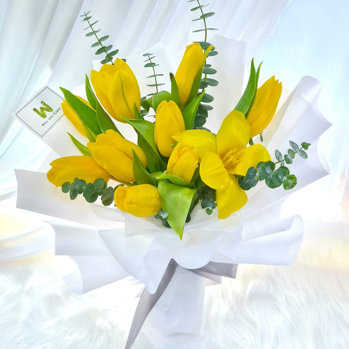 Tulip Trove - Tulip Hand Bouquet - Flower Bouquet - Flower Delivery Singapore - Well Live Florist